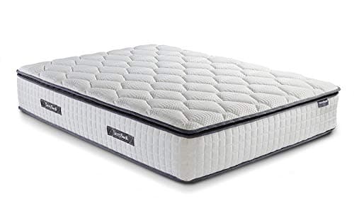 Image of Birlea SleepSoul Bliss 800 Pocket Foam Pillow Top Mattress, Polyester, White, 32 x 200 x 150 cm, Kingsize