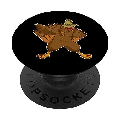 Image of Dab-bing Turkey Dance Fun Humor Funny Thanksgiving Gifts PopSockets Grip and Stand for Phones and Tablets