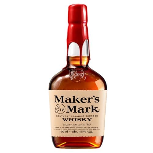 Image of Maker's Mark Kentucky Straight Bourbon Whisky - Perfect in an Old Fashioned - Vanilla, Caramel and Bright Cherry Notes - 70cl (Package May Vary)
