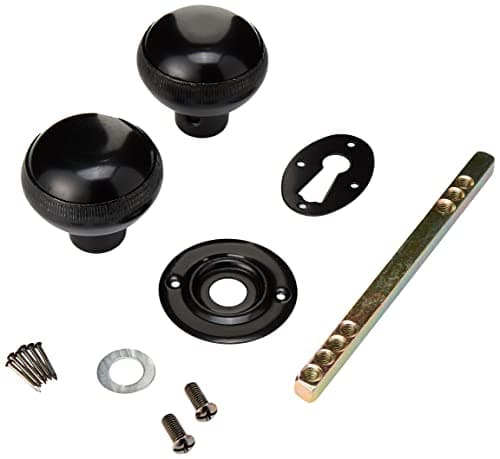 Image of Sterling SRL8BK Rim Knob Sets, Black, Set of 2 Piece