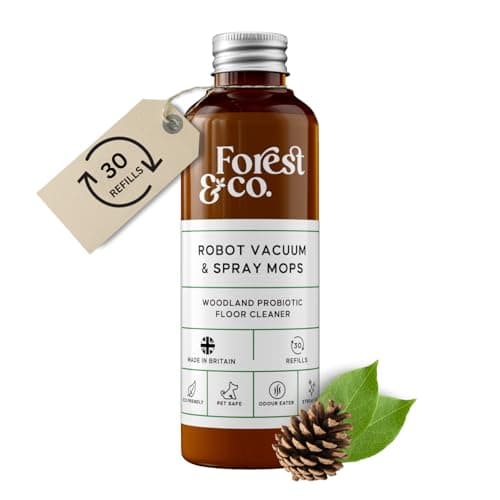 Image of Forest&Co - Non Toxic, Pet Safe, Floor Cleaner Liquid | 30 Tank Refills | For Robot Vacuums & Spray Mops | Powerful Eco Friendly Concentrate for All Surfaces - 100ml