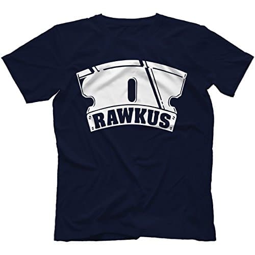 Image of Robot Rave Rawkus Records T-Shirt Navy Blue Medium