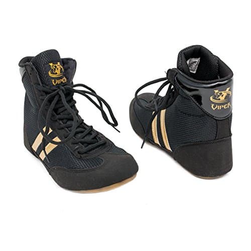 Image of VIPER Mens Boxing Boots Mens Boxing Footwear Boxing Shoes (8) Black