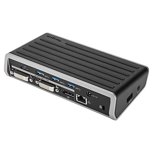 Image of Targus 4K Universal Docking Station, USB 3.0, Single 4K or Dual HD Video, Black (DOCK130EUZ)