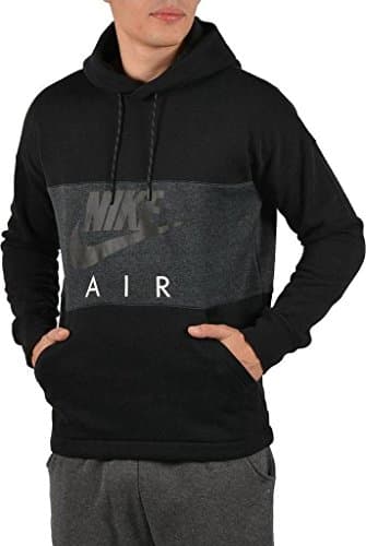 Image of Nike Air Overhead Hoodie In Black - Men's Hooded Sweatshirt Black - - S