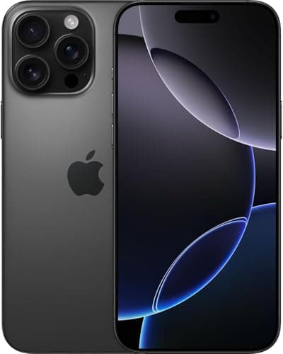 Image of Apple iPhone 16 Pro Max, 256GB, Black Titanium (Renewed)