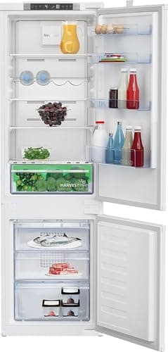 Image of Beko HarvestFresh™ BCND4VE73 178cm 70/30 Integrated No Frost Fridge Freezer with Sliding Door Hinge - White - E Rated