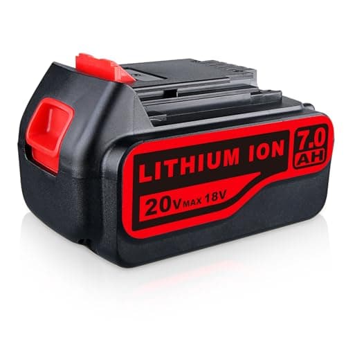 Image of DASNITE 18V/20V 7.0Ah Li-ion Replacement for Black & Decker 18V Battery Compatible with Black and Decker Battery BL2018 BL2018-XJ BL1518 BL4018 LBXR20 LBXR2020-OPE LBXR20B-2 LB2X4020