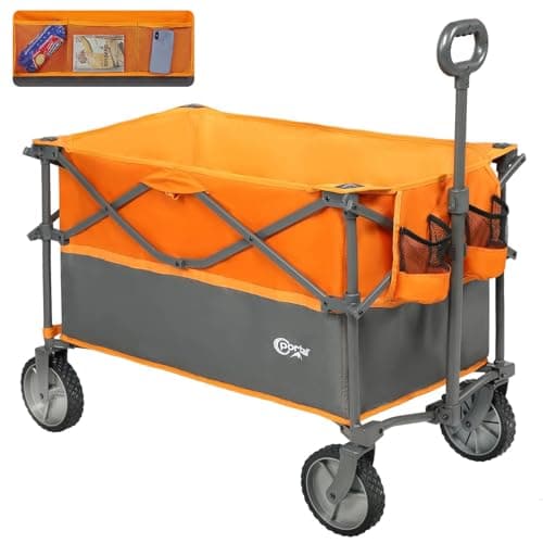 Image of PORTAL XL Deeper Festival Trolley on Wheels 300L Larger Capacity Folding Camping Garden Beach Trolley Heavy Duty Pull along Cart Collapsible Wagon Foldable Picnic Trailer Hand Truck