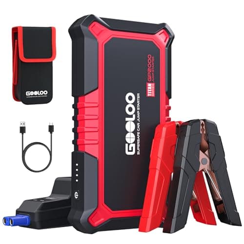Image of GOOLOO New GP2000 Jump Starter 2000A Car Starter Battery Pack (Up to 8.0L Gas, 6.0L Diesel Engine),12V Car Battery Charger Jumper Starter, Supersafe Portable Lithium Jump Box with USB Quick Charge