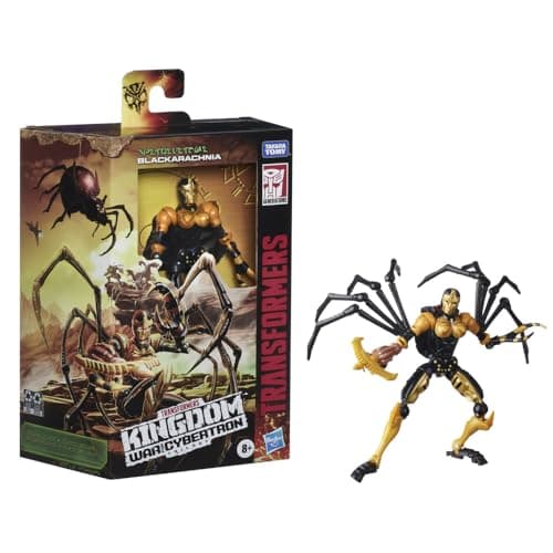 Image of Transformers Toys Generations War for Cybertron: Kingdom Deluxe WFC-K5 Blackarachnia Action Figure - Kids Ages 8 and Up, 5.5-inch Multicolor F0670