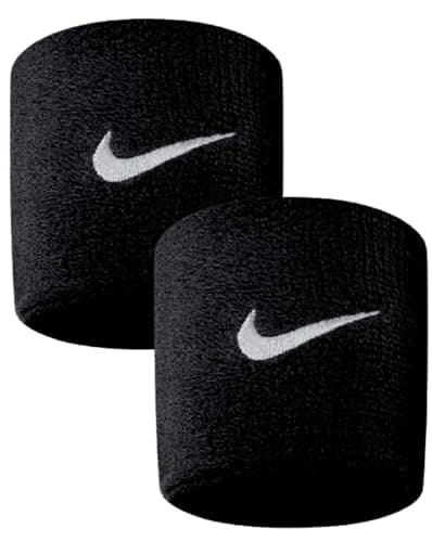 Image of NIKE Swoosh Black Wristbands