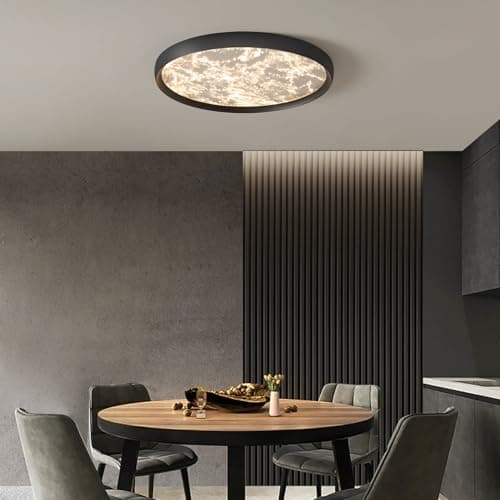Image of SHINELUX 50cm Dimmable LED Ceiling Light Fixture, Creative Cloud Round Flush Mount Ceiling Lamp, 3000K-6000K, Modern Lighting Decorative for Kitchen, Living Room, Bedroom, Bathroom, Office, Hallway