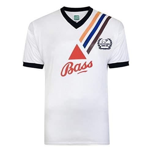 Image of Score Draw Derby County 1984 Centenary Retro Shirt White XS Polyester