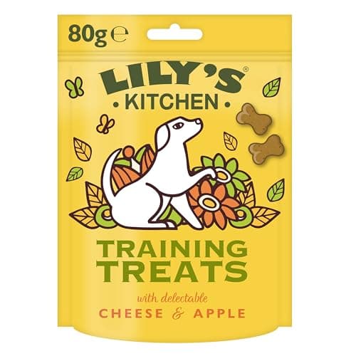 Image of Lily's Kitchen Made with Natural Ingredients Training Treats with Cheese & Apple Dog Treats 8 x 80g