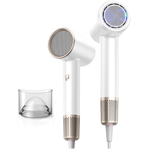 Image of Hair Dryer Fast Dry 1800W Professional Ionic Hairdryer, Super Compact & Lightweight with Even Heat Anti-Static, Frizz-Control, Quick Drying, Energy Saving, Hairdryers for Women & Man