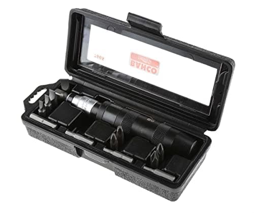 Image of Bahco Small Impact Screwdriver Set, 14-Piece, Slotted, Phillips, Hexagonal, Black