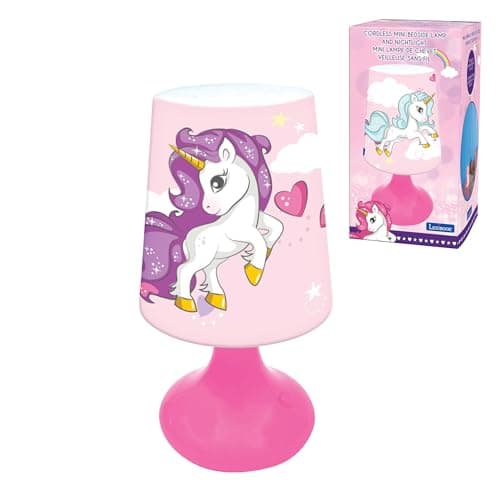 Image of LEXIBOOK, Unicorn, Mini Cordless Bedside Lamp and Nightlight, MLT10UNI