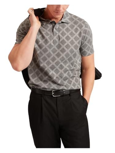Image of Ted Baker Mens 2807741 Polo Shirt, Dk-Grey, S UK
