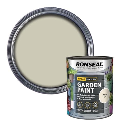 Image of RONSEAL RSLGPWA750 GPWA750 Garden Paint White Ash 750ml, 750 ml
