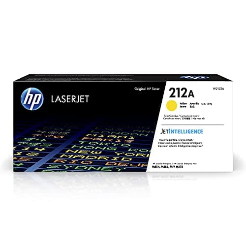 Image of HP W2122A 212A Original LaserJet Toner Cartridge, Yellow, Single Pack, Standard