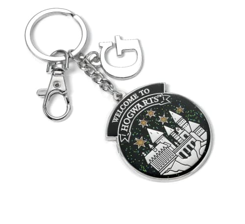 Image of Harry Potter Official Personalised Hogwarts Keyring H Initial