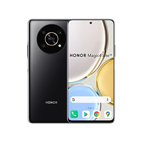 Image of HONOR Magic4 Lite 5G Smartphone 6 + 128 GB Android 11 Mobile Phone with 48 MP Camera, 6,81” 120Hz LCD, Snapdragon 695, 66W Fast Charging with 4800mAh Battery（2 Year Warranty) (Renewed)