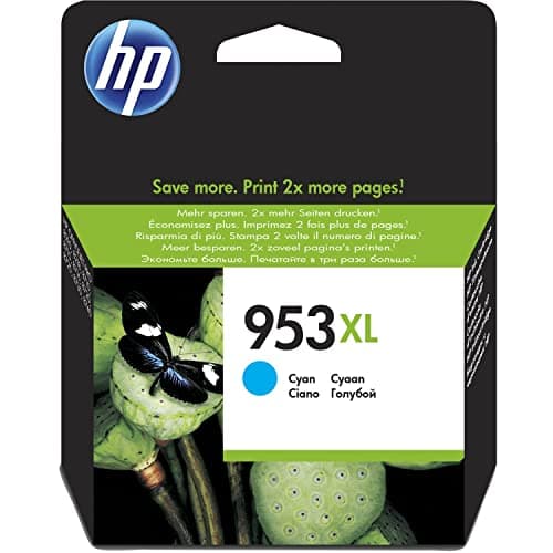 Image of HP 953XL Cyan Ink Cartridge F6U16AE
