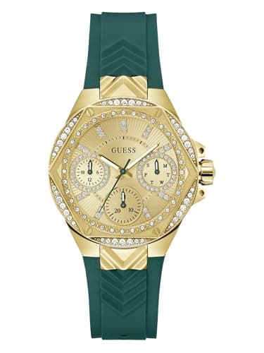 Image of GUESS Women's Multi Dial Quartz Watch with Silicone Strap GW0774L2