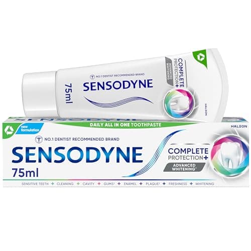 Image of Sensodyne Toothpaste Complete Protection+, Daily Advanced Teeth Whitening Toothpaste, 75ml