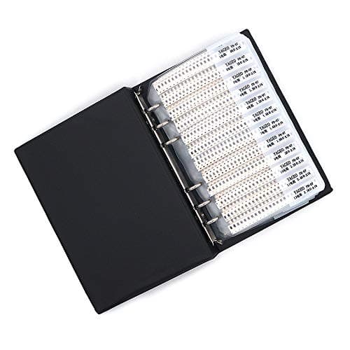 Image of DollaTek 1% 1206 SMD Resistor Assorted Folder (0 ohm-10M ohm) 170value x 50pcs = 8500pcs sample book