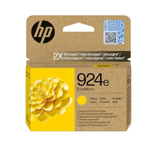 Image of HP 924e EvoMore Yellow Original ink cartridge