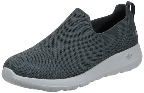Image of Skechers Men's Go Walk Max Modulating Sneaker, Charcoal Knit, 9.5 UK