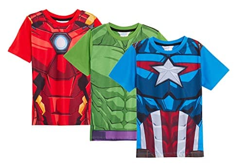 Image of Marvel Boys 3 Pack Avengers T-Shirts 9-10 Years (Pack of 3) Multi