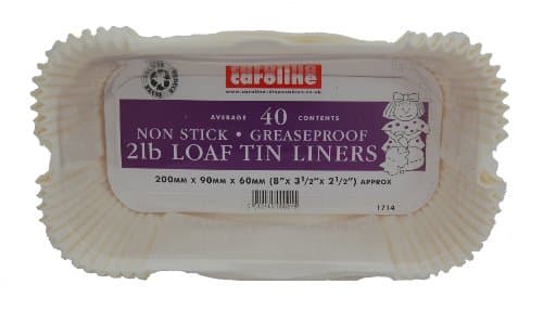 Image of Caroline Packaging Loaf Tin Liners (40) 2lb