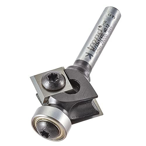 Image of Trend Professional Rota-Tip Guided Bevel Trimmer Router Cutter, 1/4 Inch Shank, 27mm Cut Diameter & 12mm Cut Length, Tungsten Carbide, RT/33X1/4TC