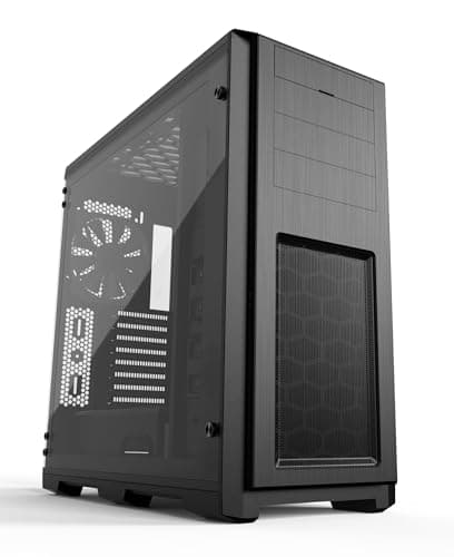 Image of Phanteks Enthoo Pro Glass Midi Tower PC Case – Black, Tempered Glass Panel, High Airflow Design, Modular HDD Brackets, Water Cooling Support