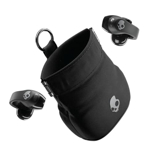 Image of Skullcandy Push 720 Open Wireless Open Ear Bluetooth Earbuds, Headphones, Waterproof, Clip-On Lightweight Design, 30 Hours Battery, Wireless Charging Pouch, Microphone for iPhone Android - True Black