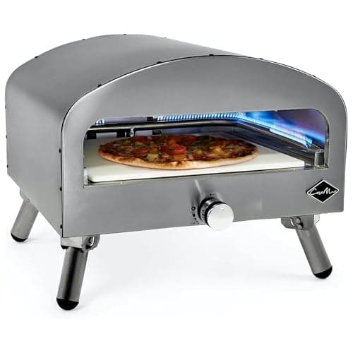 Image of Casa Mia Bravo - 16 Inch Outdoor Gas Pizza Oven - Quick Heating, Versatile Cooking, Stainless Steel Construction - 3 Year Guarantee