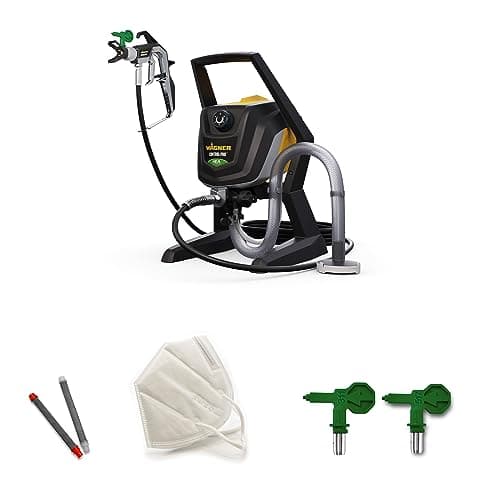 Image of WAGNER ControlPro 250R - Airless Paint Sprayer for Wall & Ceiling/Wood & Metal paint - interior and exterior usage, covers 15 m² in 2 min, 110 bar, adjustable spray pressure, 9 m hose