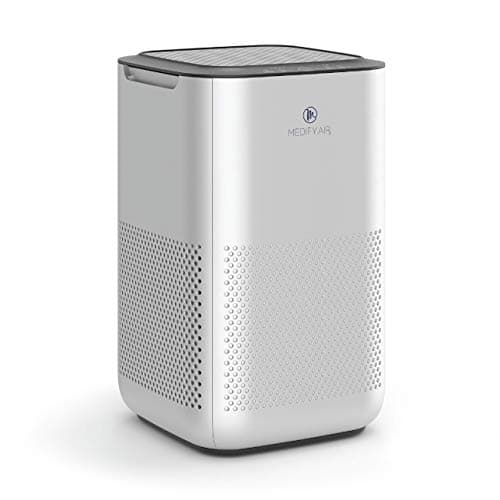 Image of Medify MA-15 Air Purifier with H13 True HEPA Filter | 30 sq m Coverage | for Allergens, Smoke, Smokers, Dust, Odors, Pollen, Pet Dander | Quiet 99.9% Removal to 0.1 Microns | Silver, 1-Pack