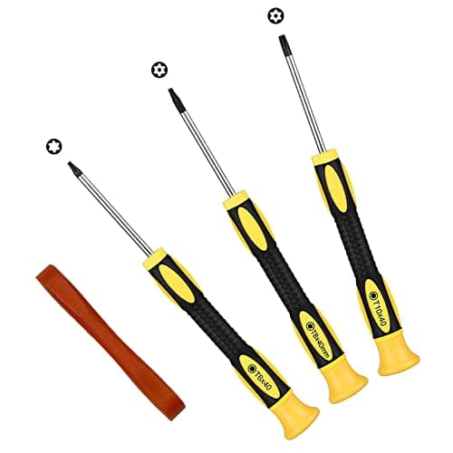 Image of Torx Screwdriver Sets 3Pcs T6 T8 T10 Security Torx Drivers with Pry Tool, Magnetic Screwdrivers Precision Repair Kit Compatible with PS5 PS4 PS3 Xbox One Xbox 360 MacBook Computer
