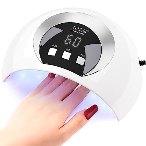 Image of UV Nail Lamp, Nail Dryer 54W UV Lamps for Gel Nails with 3 Timer, Auto Sensor, LCD Screen, USB Plug, Led Nail Lamp Nails Dryers, Nail-Lamps, Gel Nail Lamp, Portable Nail UV Lamp