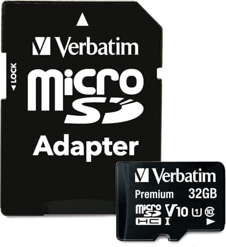Image of Verbatim 44083 32GB Class 10 Micro SDHC with Adapter