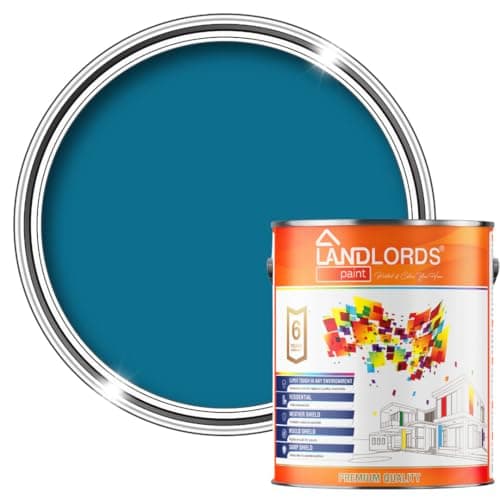 Image of Landlords Anti-Mould Condensation & Damp Paint | Anti Condensation Paint for Walls & Ceilings | Prevents Damp & Mould | Bathroom Kitchen - Sky Blue - 2.5L - Matt
