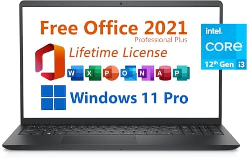 Image of Dell 2024 Inspiron 15 Laptop, Free Microsoft Office 2021 with Lifetime License, 15.6" FHD 1920 x 1080, Intel 6-Core i3-1215U upto 4.4 GHz, 16GB DDR4 RAM, 1TB PCIe SSD, Windows 11 Pro, Black