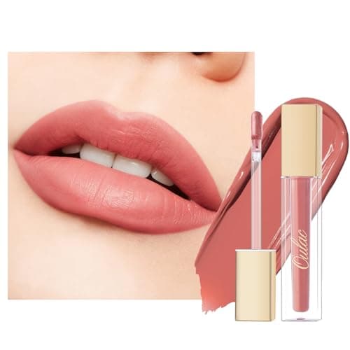 Image of Oulac Matte Liquid Lipstick for Women, Coral Pink Lipsticks Long Lasting Lip Stain Waterproof, Creamy Texture Lip Colour with Rose Oil, Transferproof, Vegan Lipsticks M11