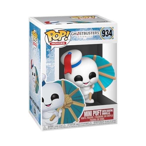 Image of Funko Pop! Movies: Ghostbusters: Afterlife - Mini Puft With Cocktail Umbrella - Collectable Vinyl Figure - Gift Idea - Official Merchandise - Toys for Kids & Adults - Movies Fans