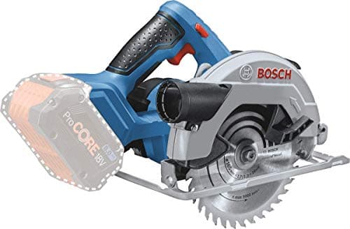 Image of Bosch Professional 18V System Cordless Circular Saw GKS 18V-57 (Saw Blade Diameter: 165 mm, Cutting Depth: 57 mm, Without Battery/Charger)