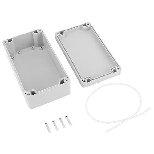 Image of Junction Project Box, 158x90x60mm IP65 Waterproof ABS Plastic Electrical Box Enclosure Instrument Case for Indoor Outdoor Electrical Communications Equipment